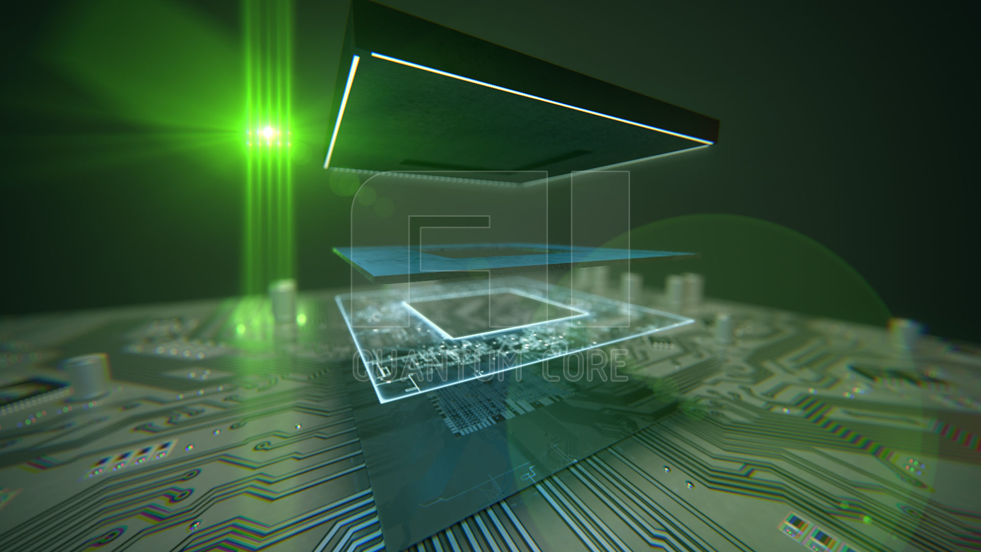 AI Quantum Core PBR Low-poly 3D model_13