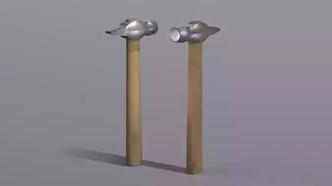 hammer 3d lowpoly
