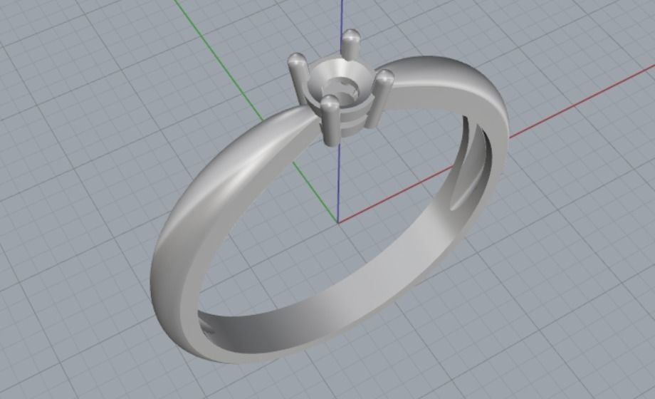 Engagement rings 3D print model_9