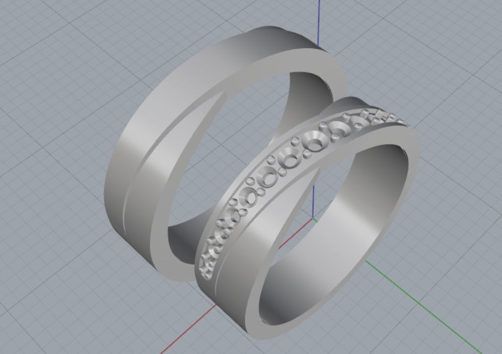 wedding ring 3D print model_9