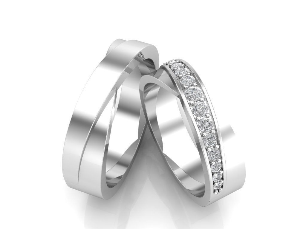 wedding ring 3D print model_3