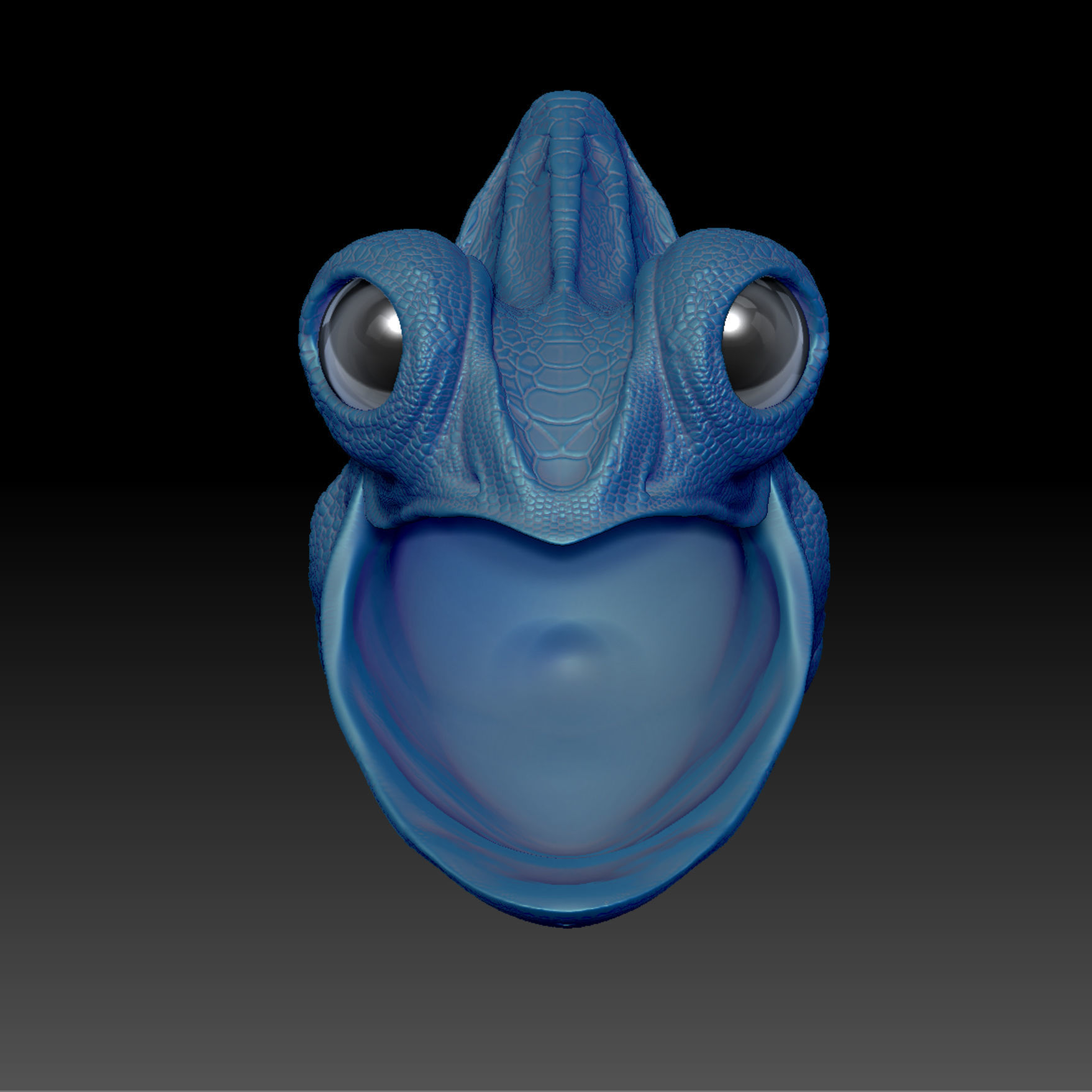 Jemenchamaeleon Chamaeleo calyptratus STL 3D Print Model  3D print model_5