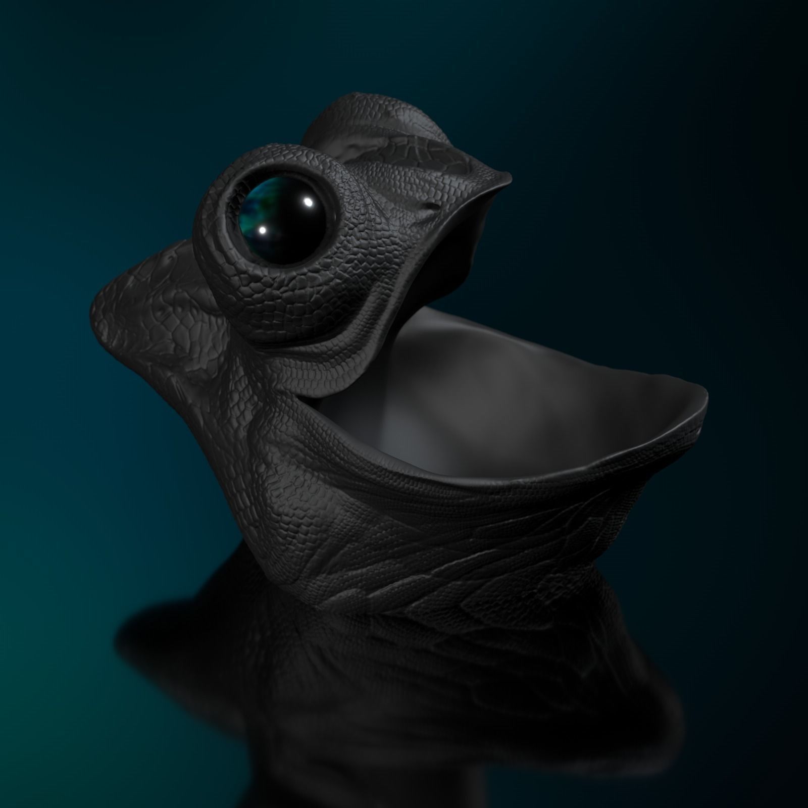 Jemenchamaeleon Chamaeleo calyptratus STL 3D Print Model  3D print model_3