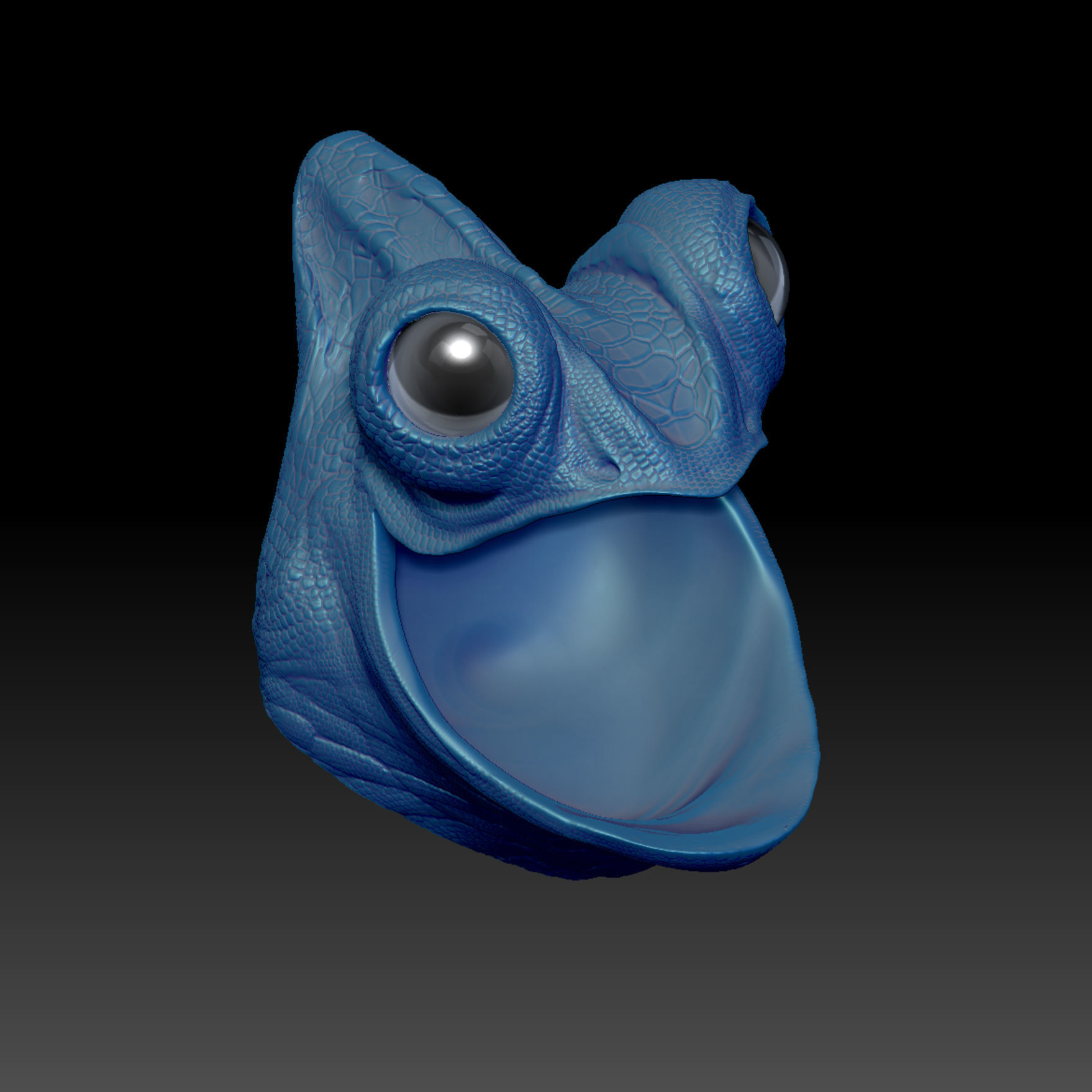 Jemenchamaeleon Chamaeleo calyptratus STL 3D Print Model  3D print model_4