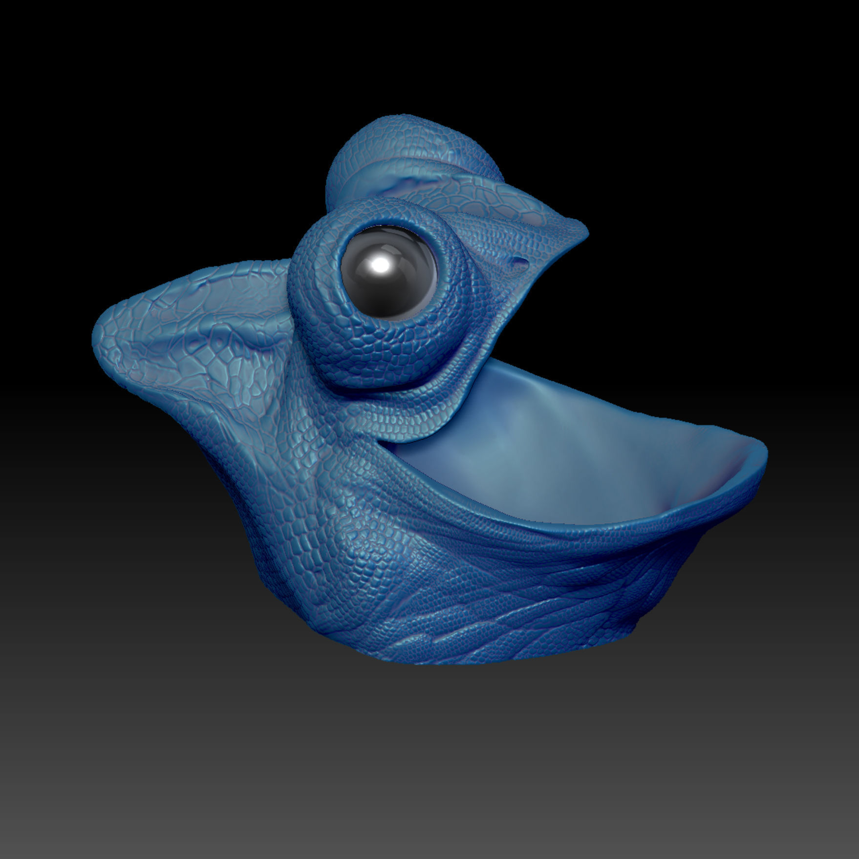 Jemenchamaeleon Chamaeleo calyptratus STL 3D Print Model  3D print model_1