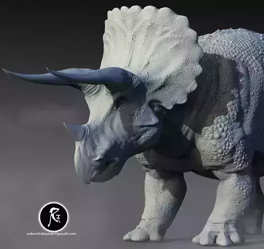 Triceratops 3D print model