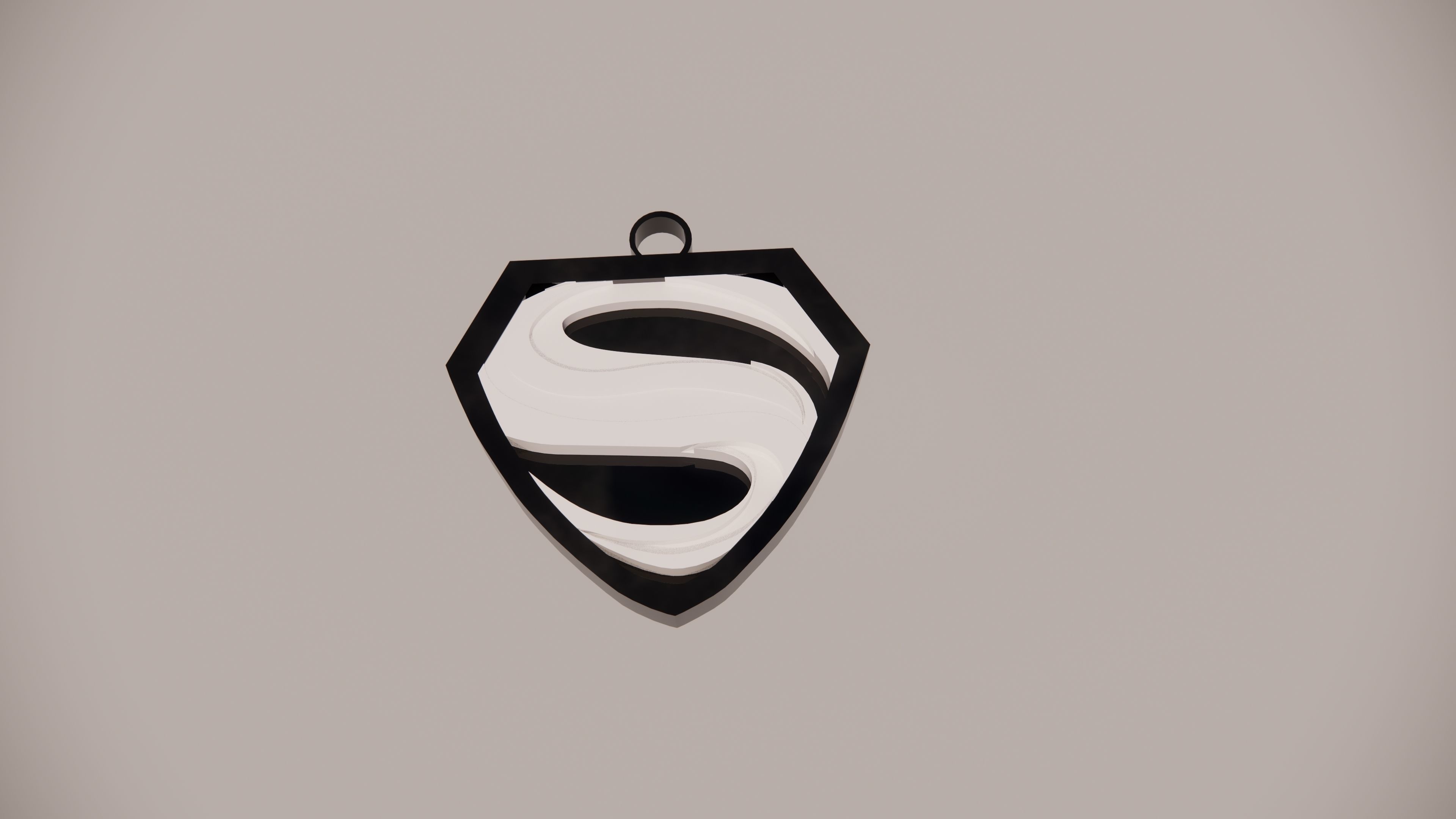 LLAVERO SUPERMAN  3D print model_1