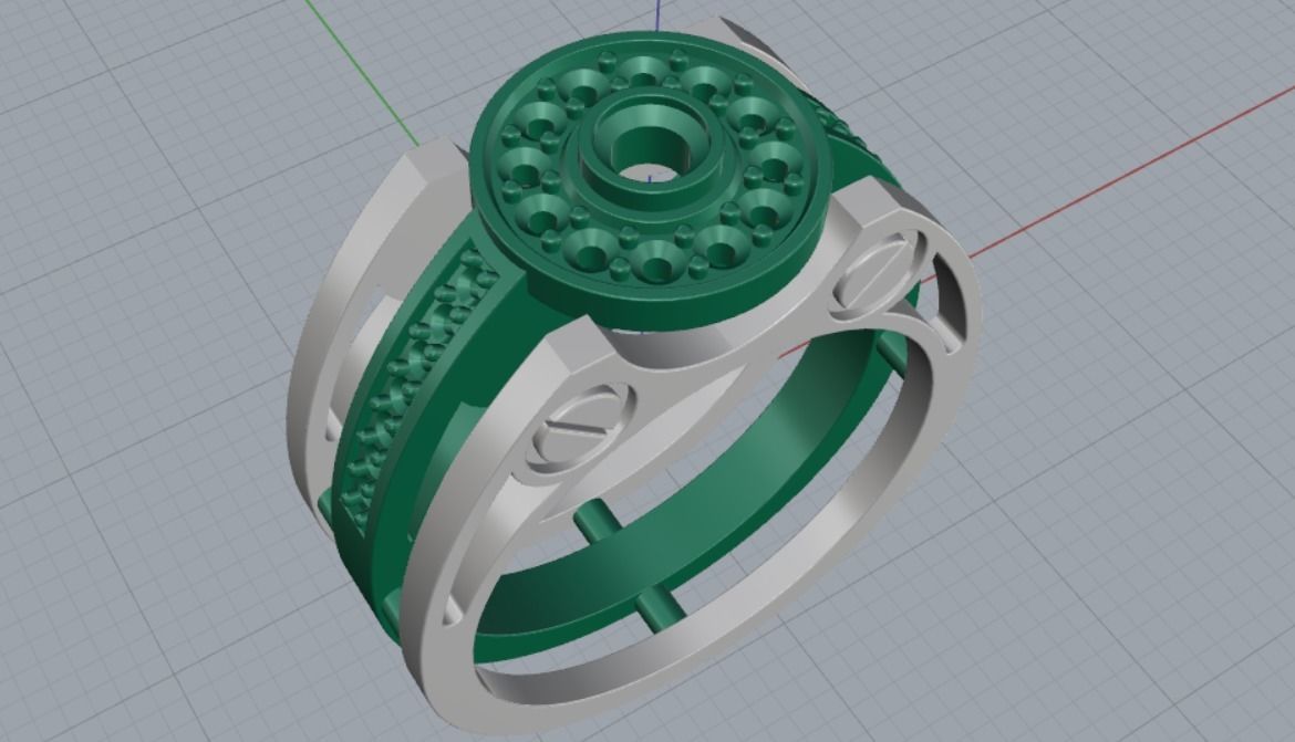 ring bolt 3D print model_9