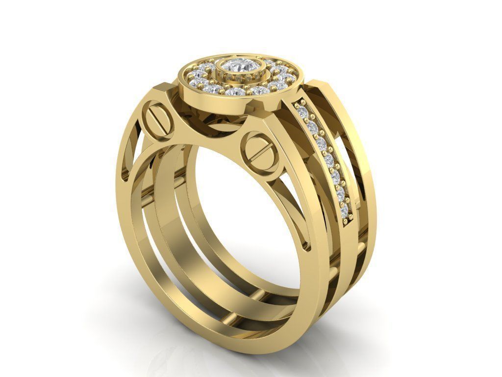 ring bolt 3D print model_2