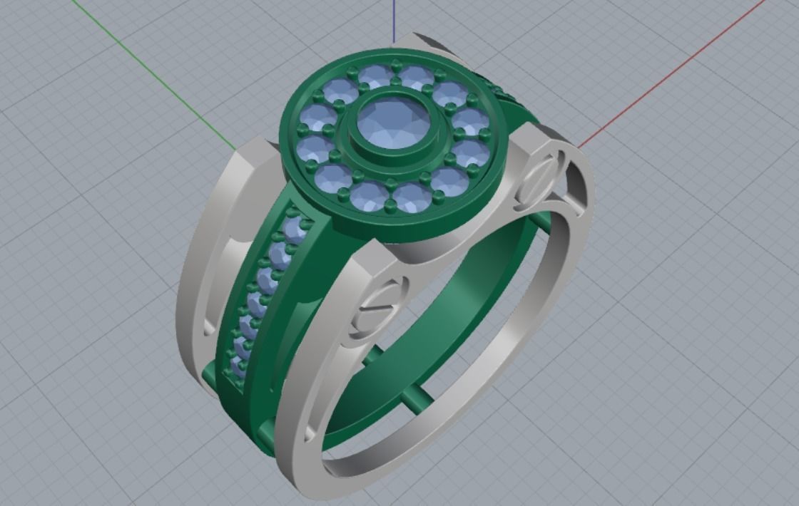 ring bolt 3D print model_5