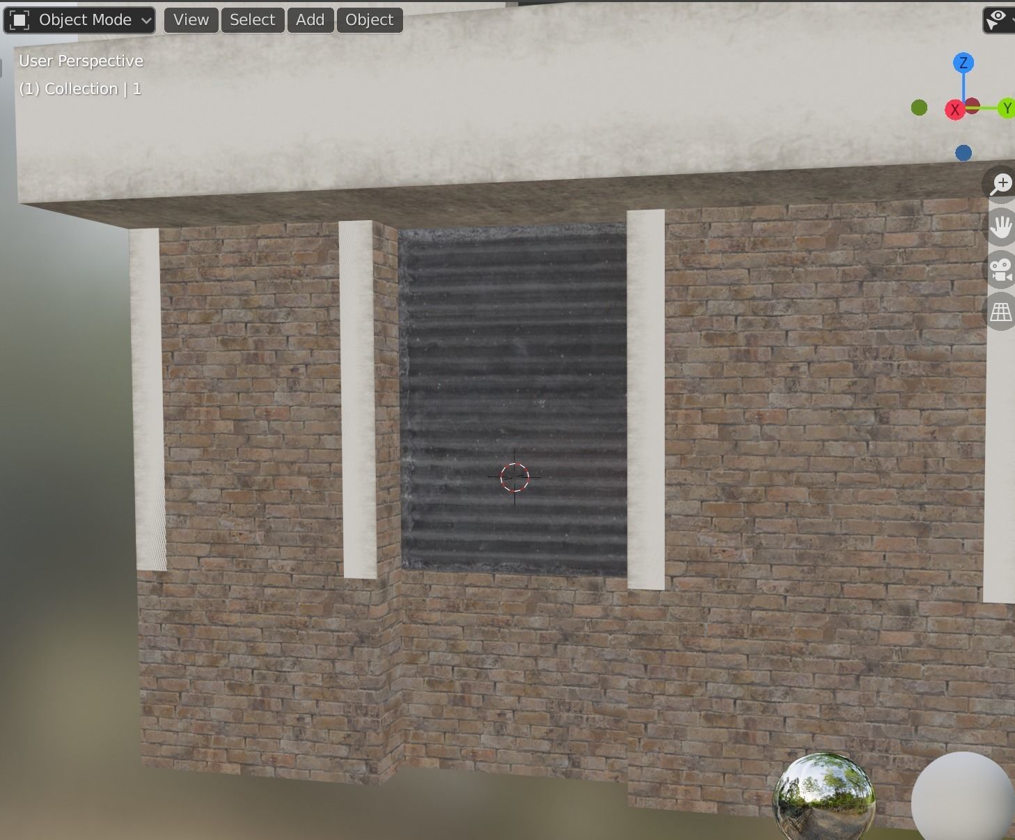 building 14 Low-poly 3D model_5