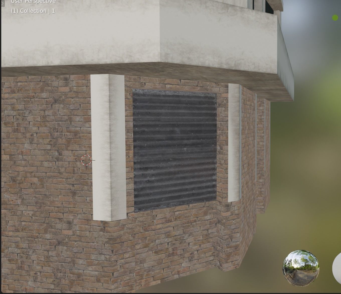 building 14 Low-poly 3D model_4