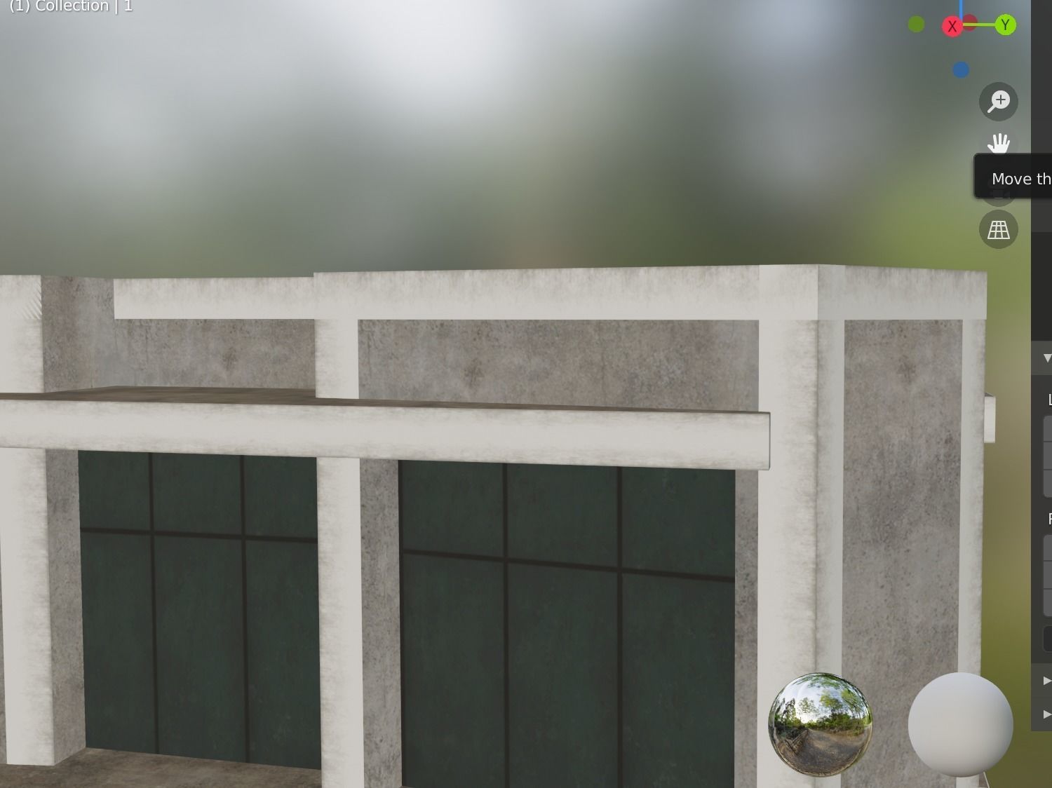 building 14 Low-poly 3D model_8