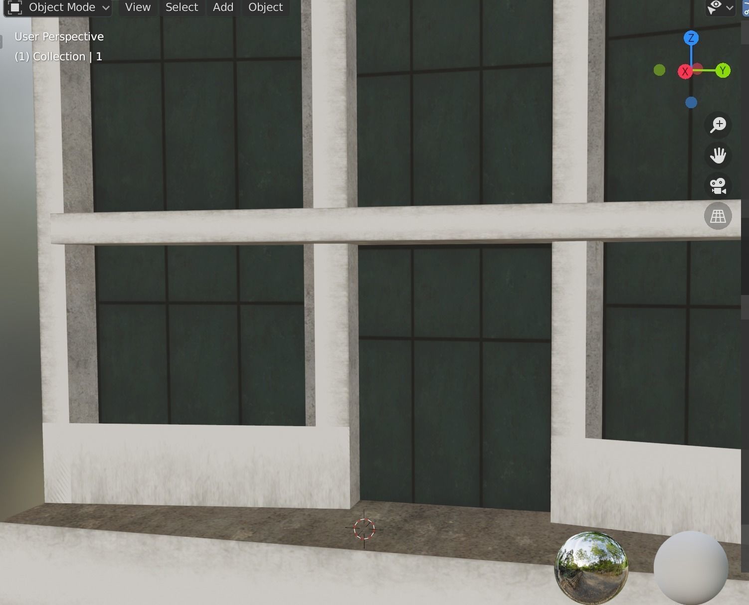 building 14 Low-poly 3D model_6