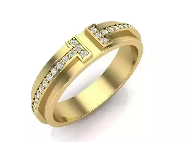 wedding ring 3D print model
