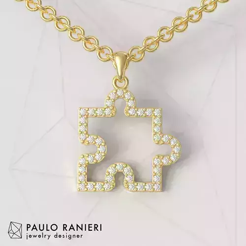 Puzzle Diamond Pendant