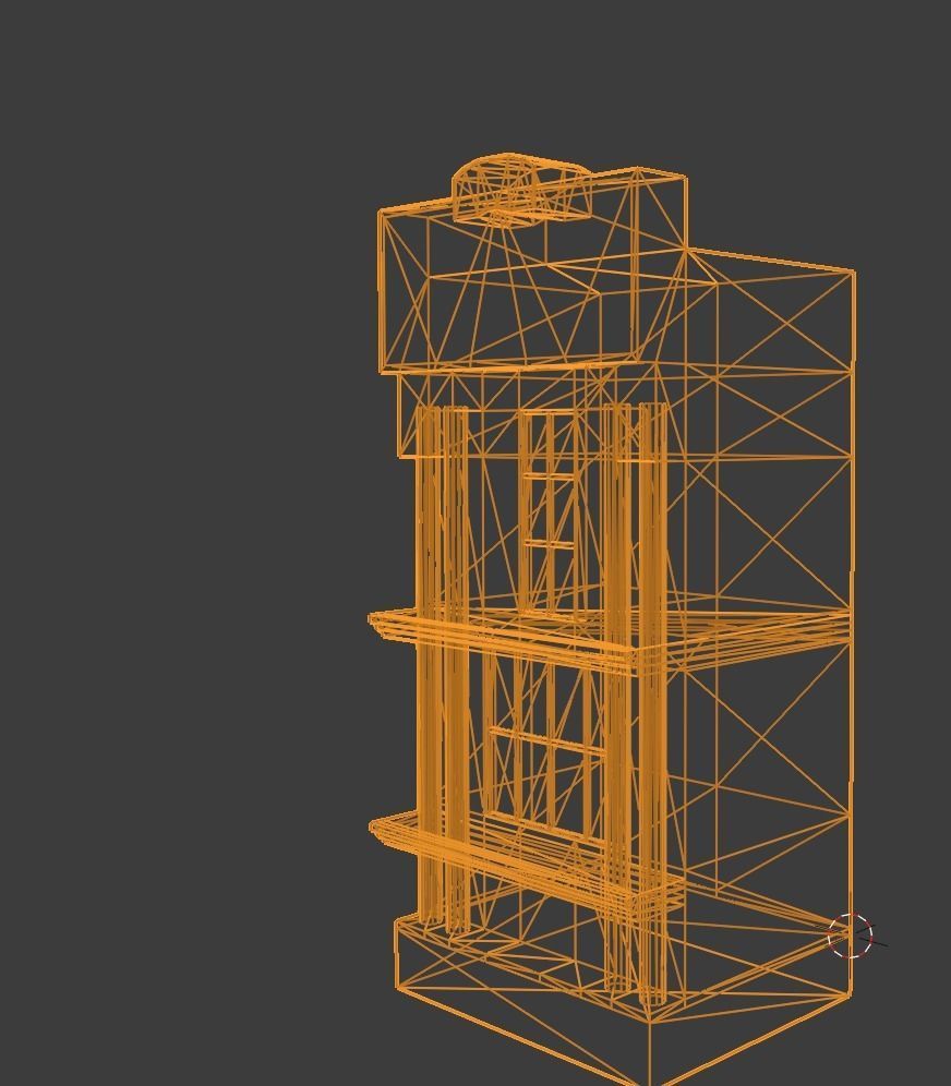 building 15 Low-poly 3D model_6