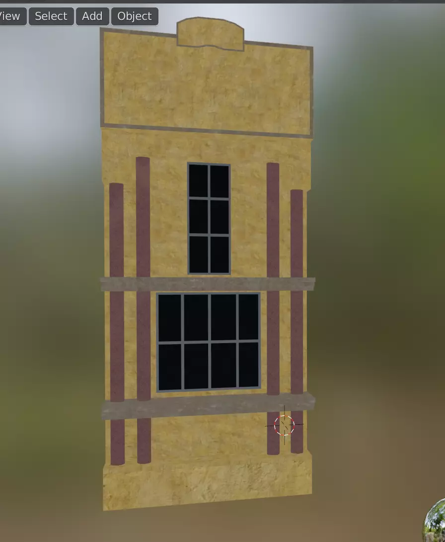 building 15 Low-poly 3D model_0