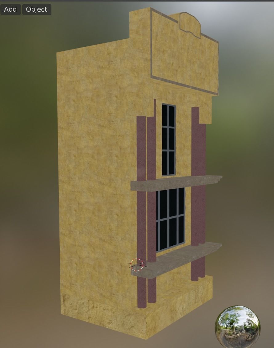building 15 Low-poly 3D model_1