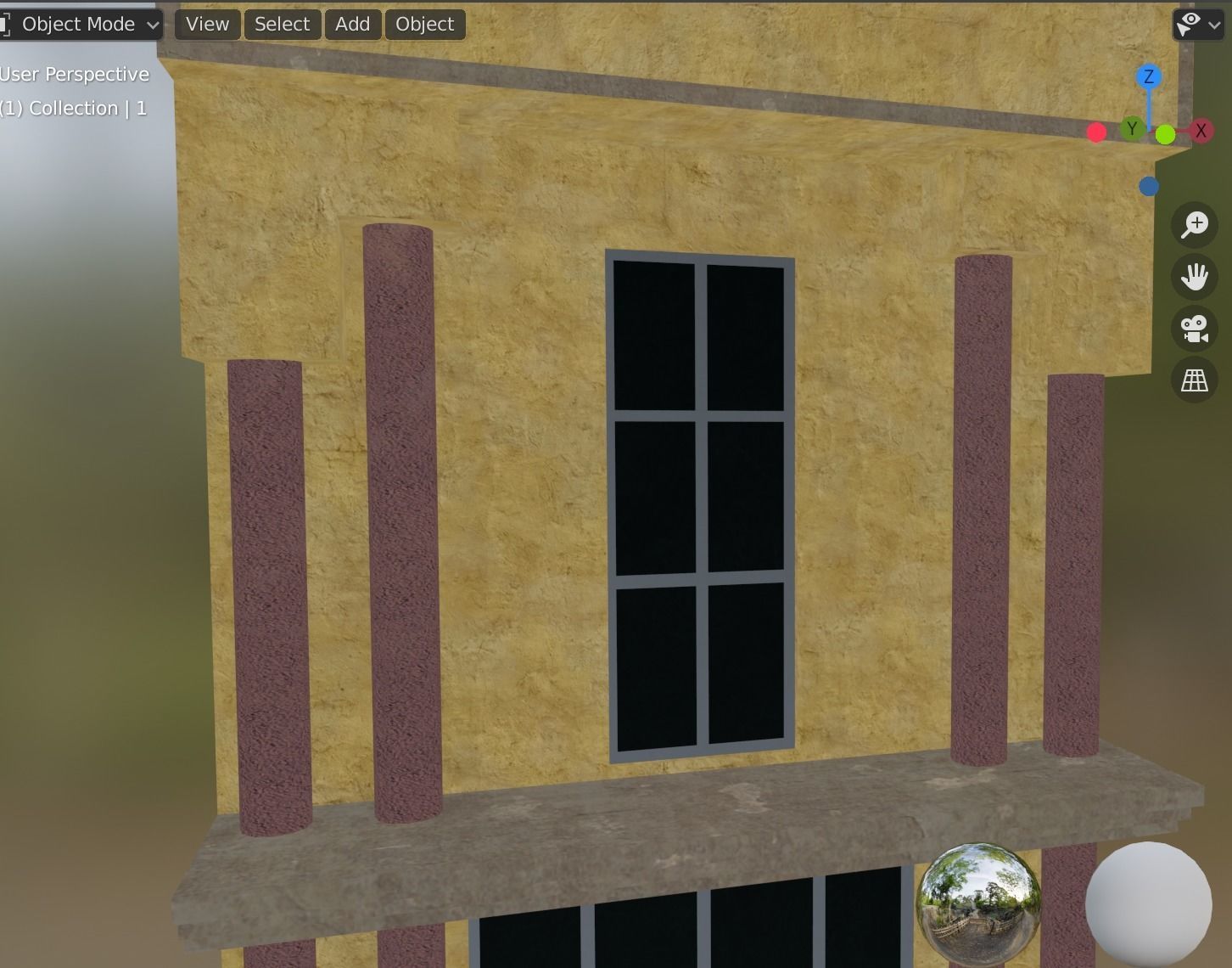 building 15 Low-poly 3D model_2