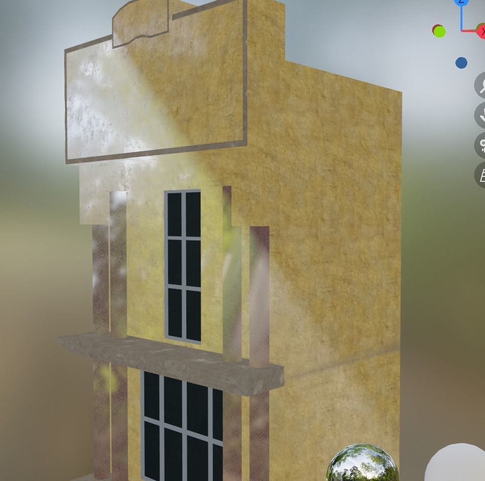 building 15 Low-poly 3D model_5
