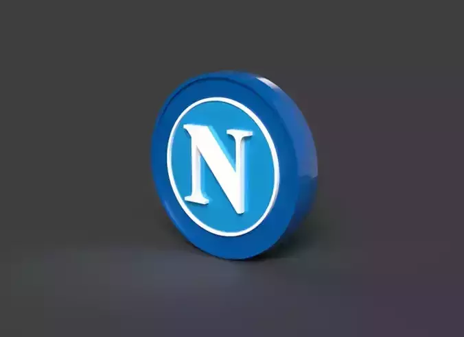 SSC Napoli 3D Logo 3D model