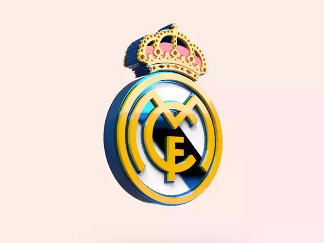 FC Real Madrid 3D Logo 3D model