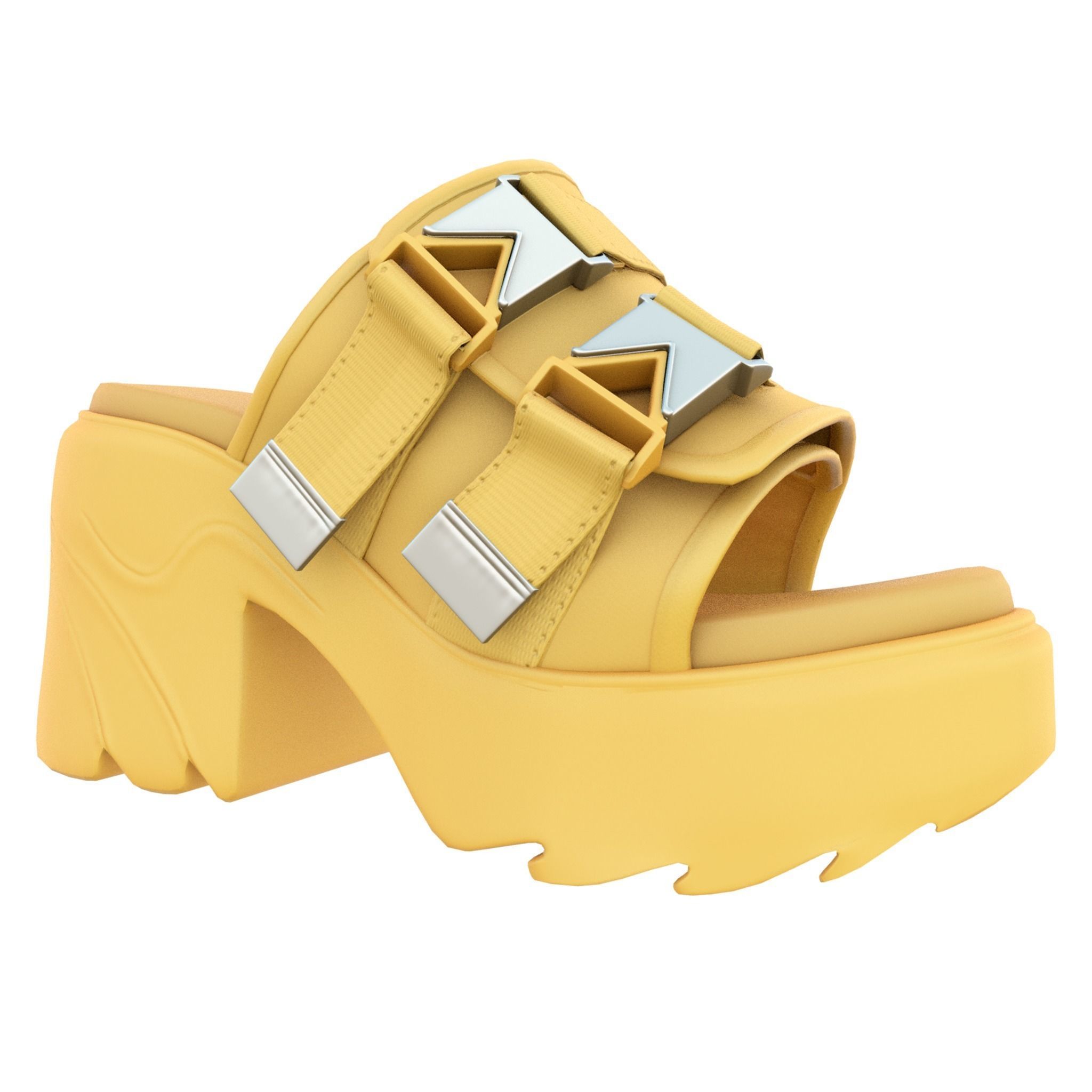 BOTTEGA VENETA Flash Clogs  -  3d Model Low-poly Low-poly 3D model_10