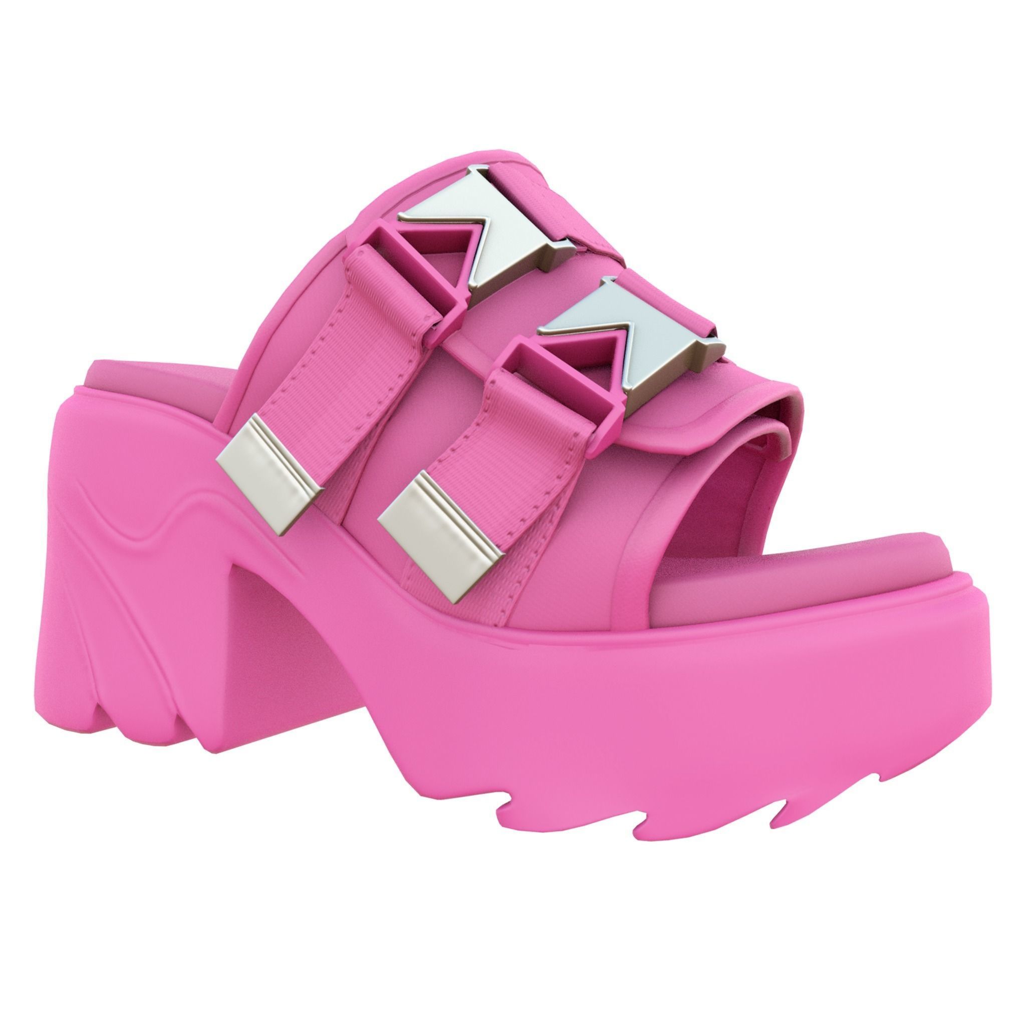 BOTTEGA VENETA Flash Clogs  -  3d Model Low-poly Low-poly 3D model_2