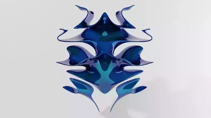 Abstract Gyroid Geometric Shape 3D model