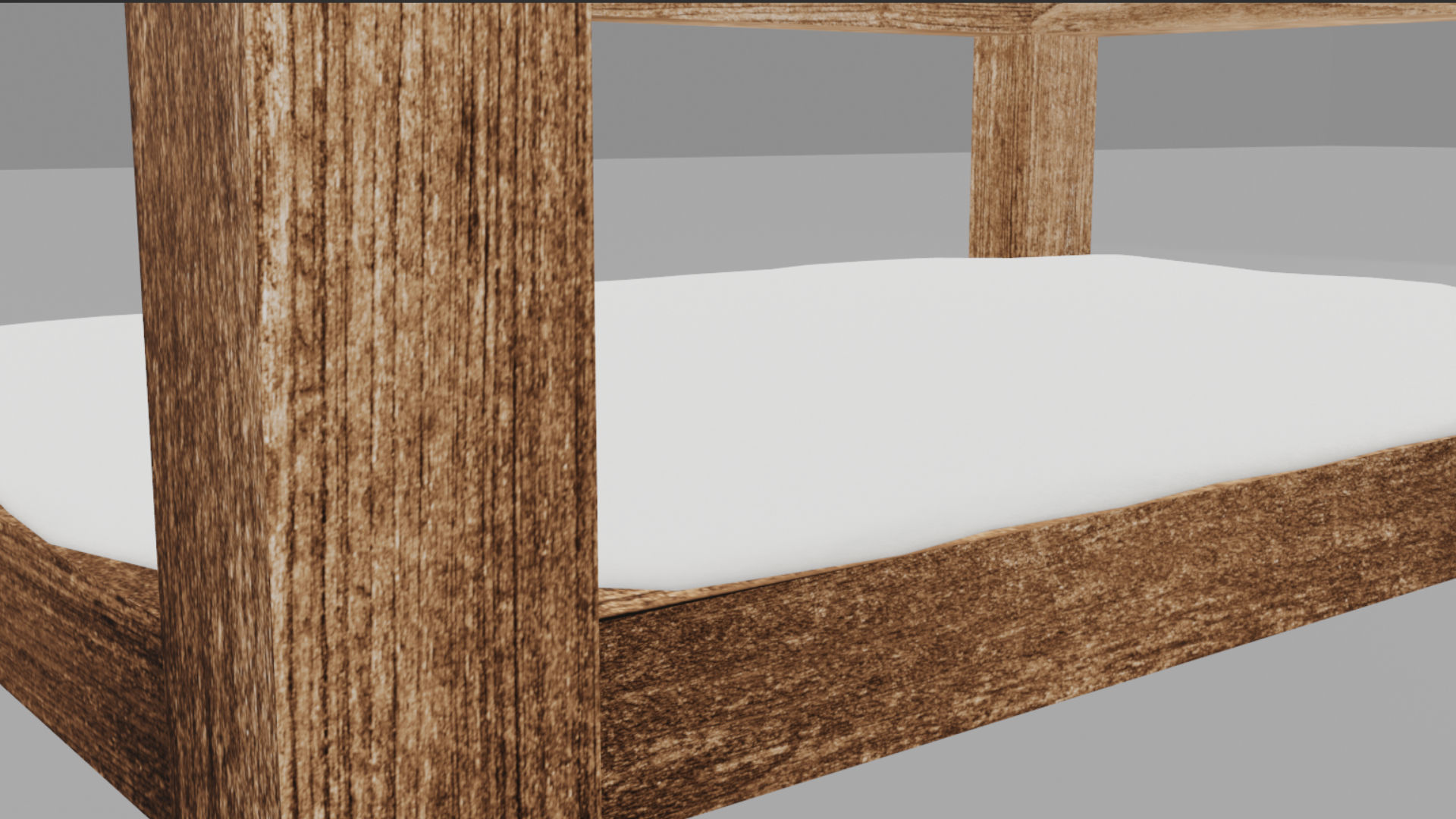 Snow Covered Dark Firewood Storage Low Poly Low-poly 3D model_6