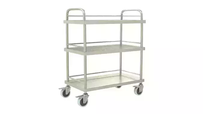 Medical Surgical Trolley Cart 3D model