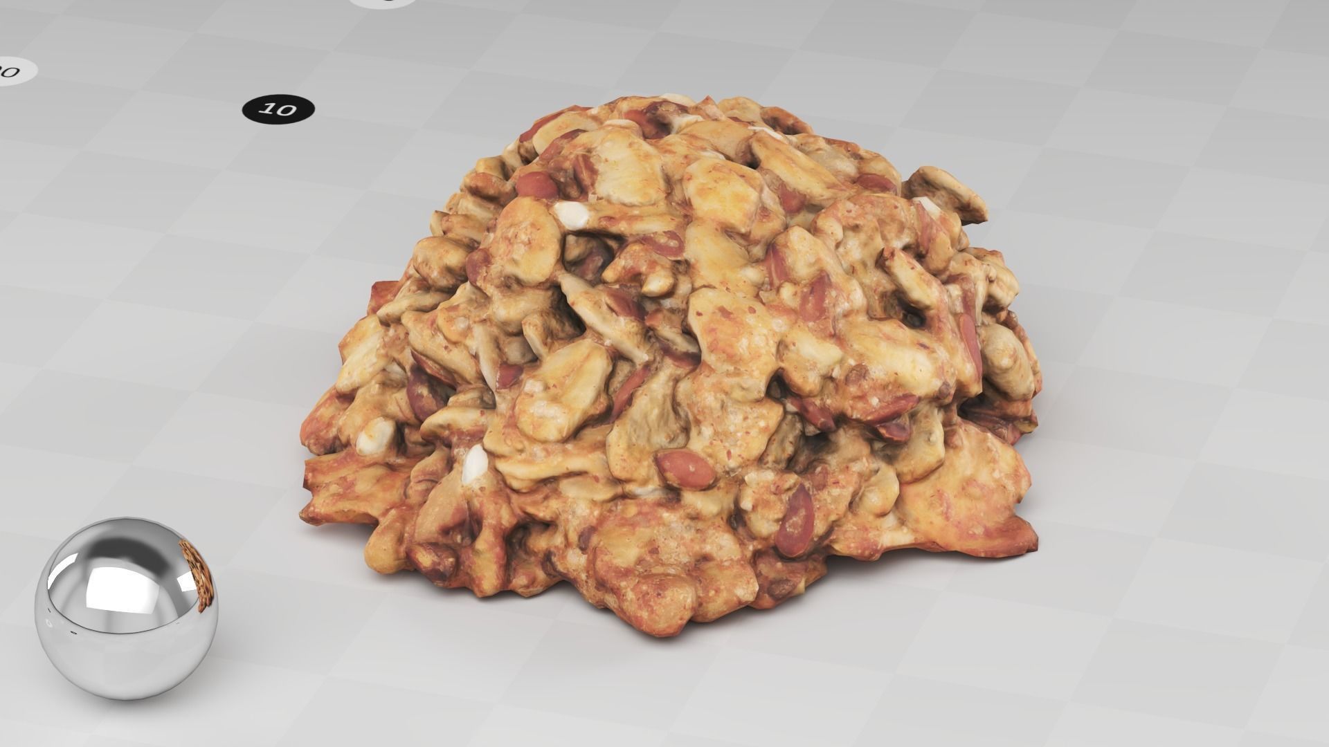 Cookie - 3d Scan Low-poly 3D model_6