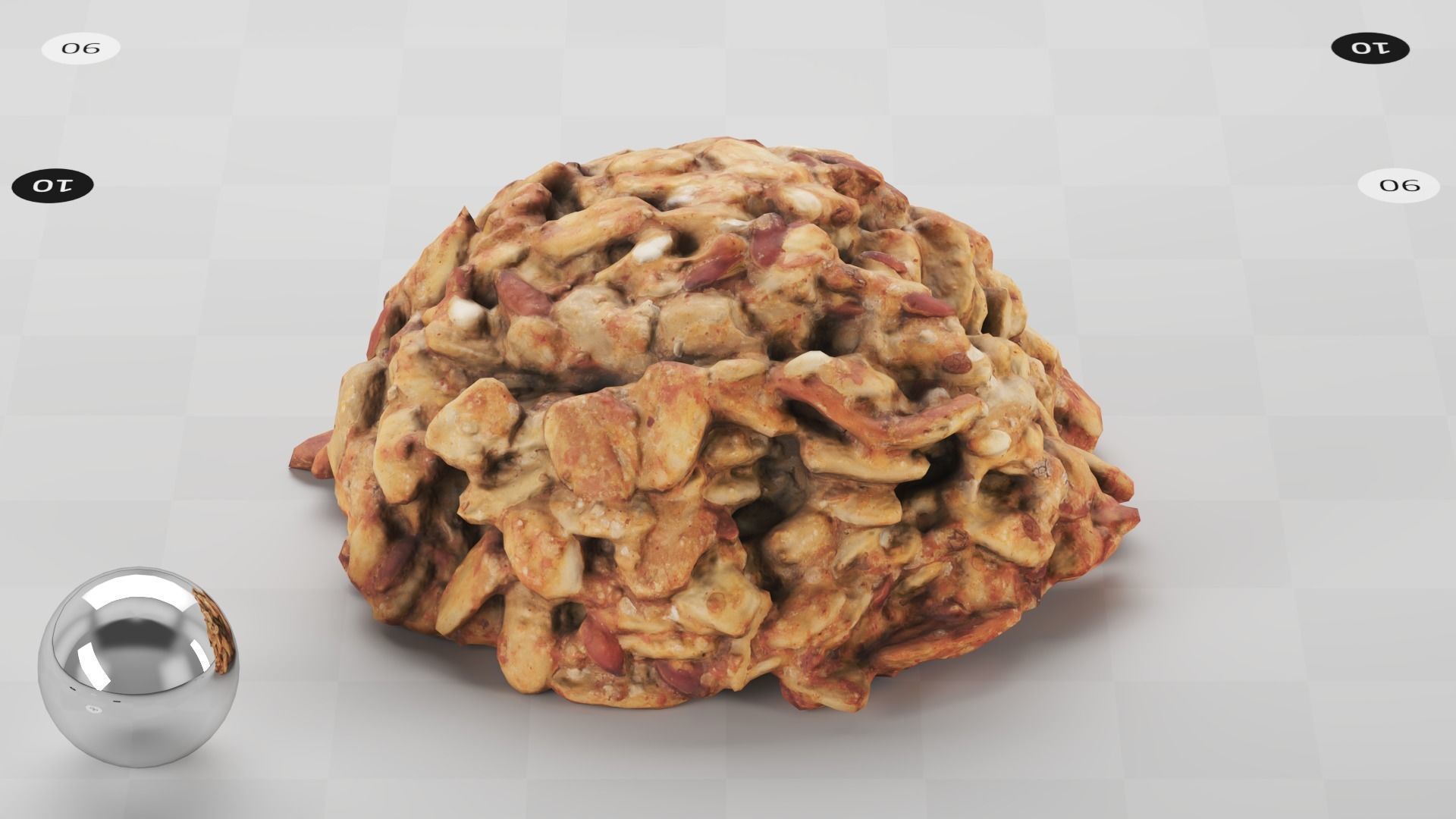 Cookie - 3d Scan Low-poly 3D model_9