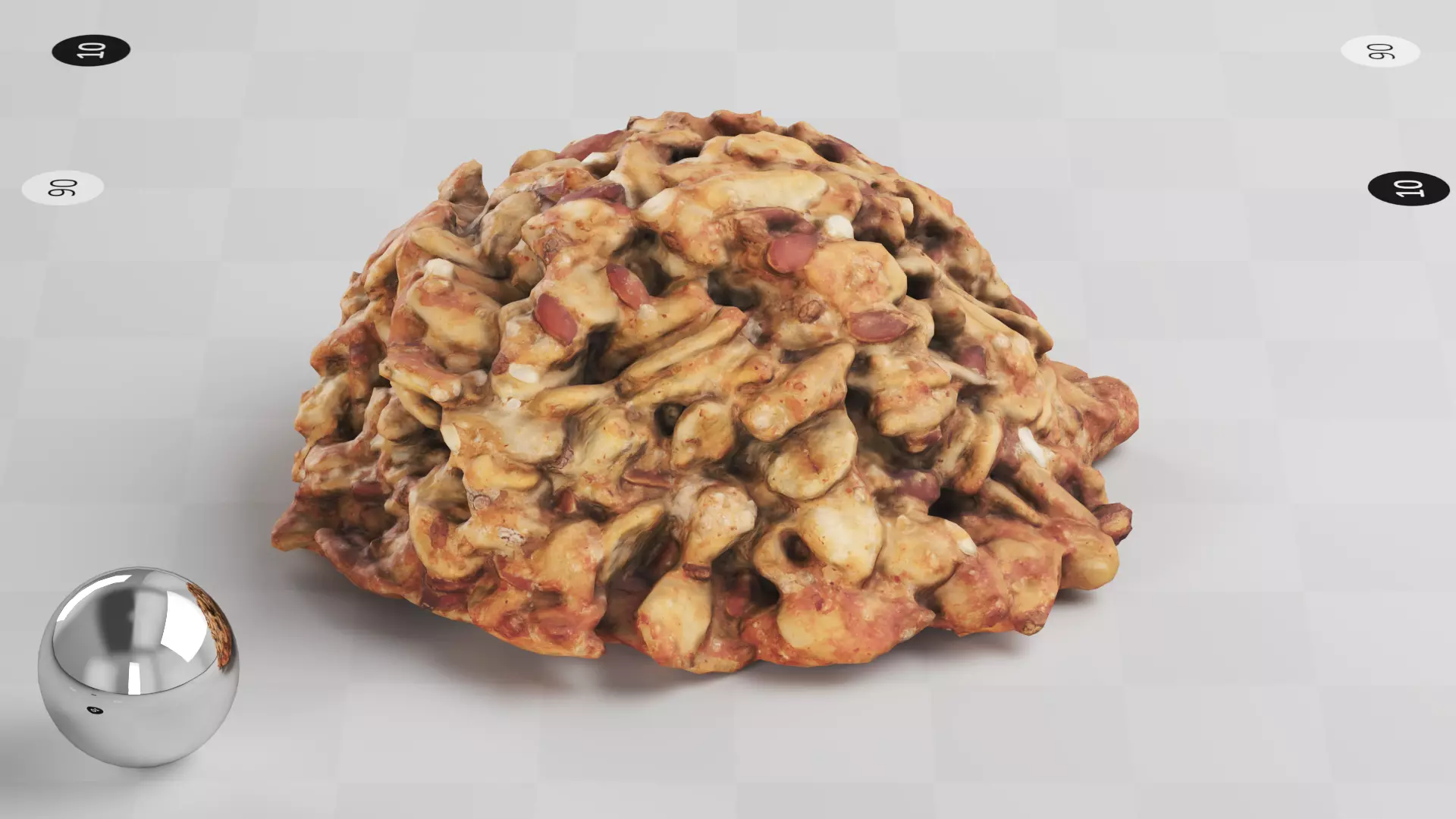 Cookie - 3d Scan Low-poly 3D model_0