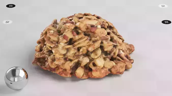 Cookie - 3d Scan Low-poly 3D model