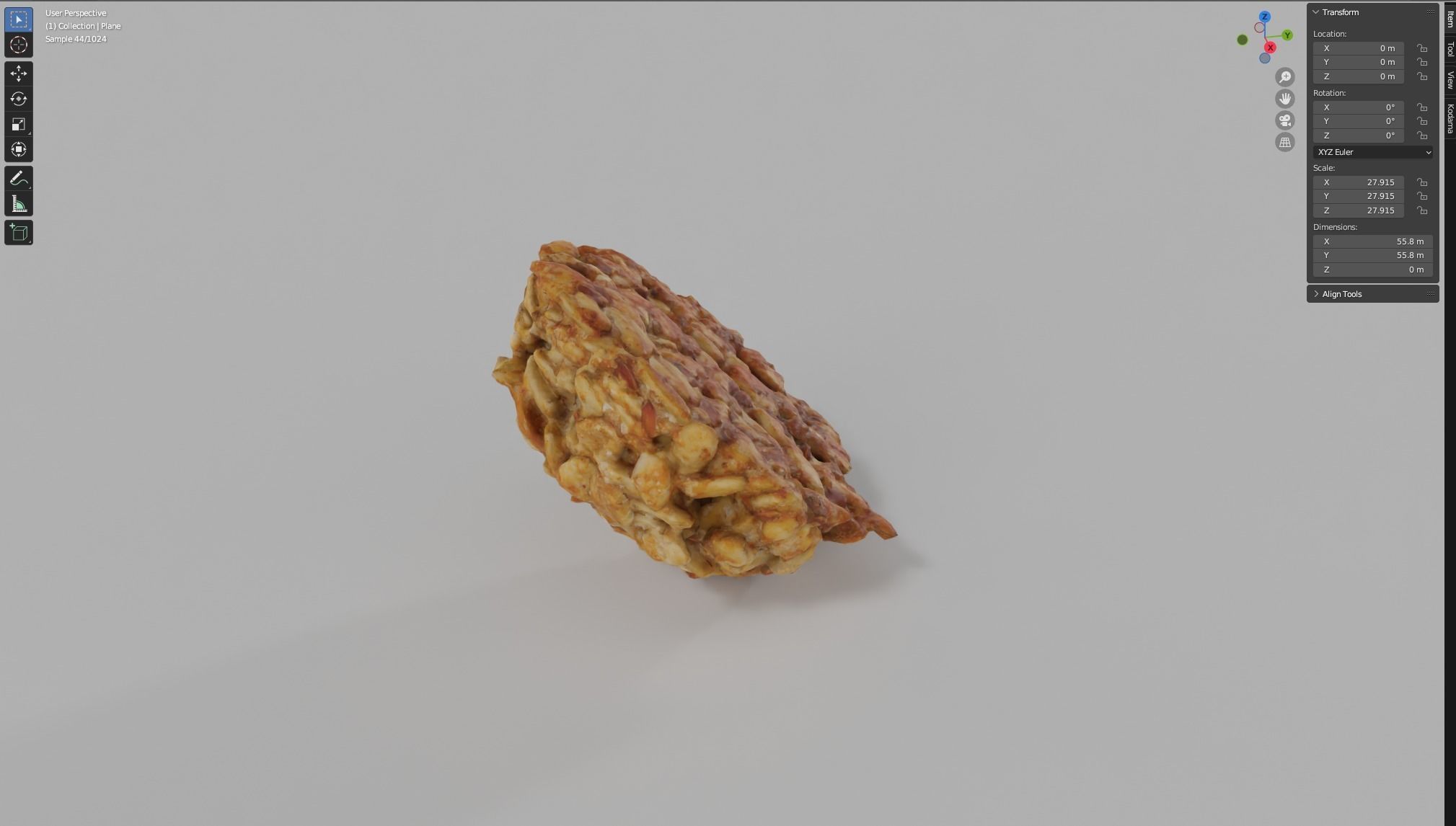 Cookie - 3d Scan Low-poly 3D model_4