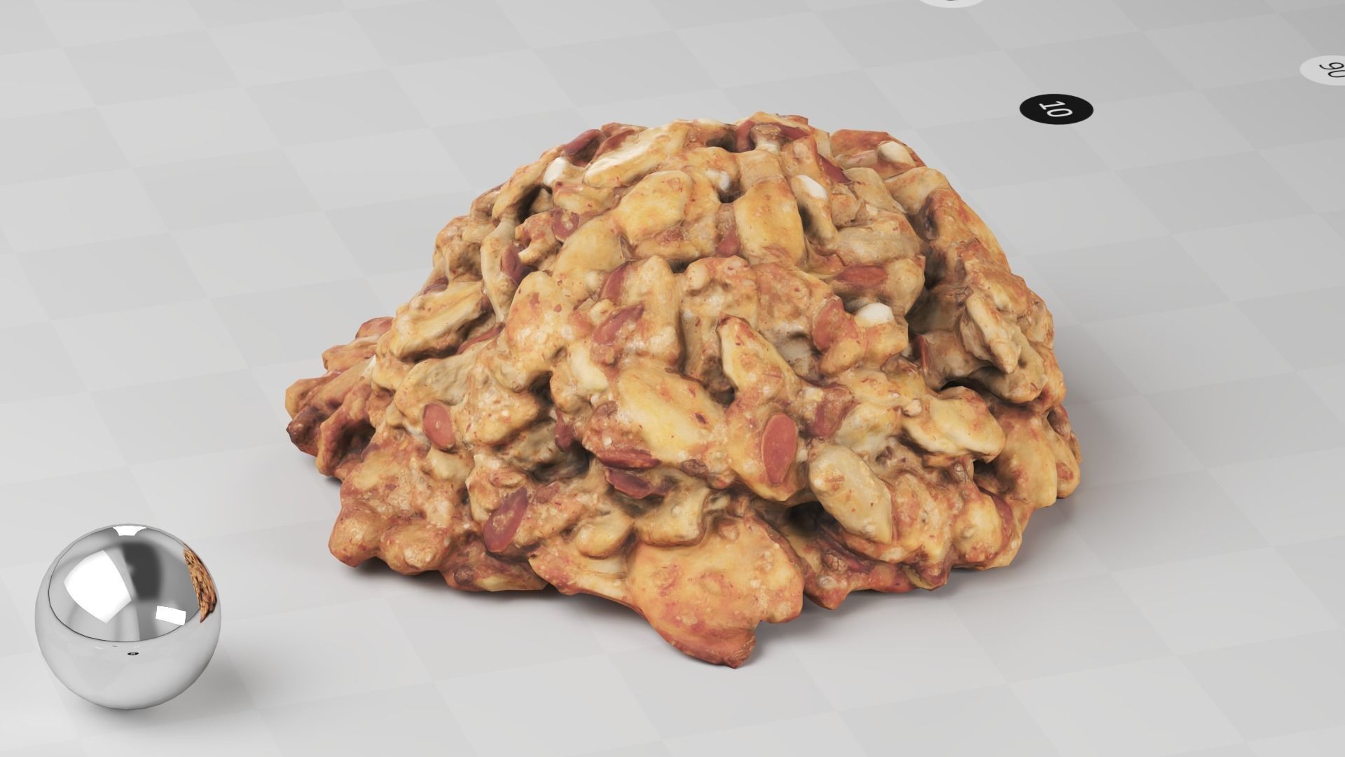 Cookie - 3d Scan Low-poly 3D model_7