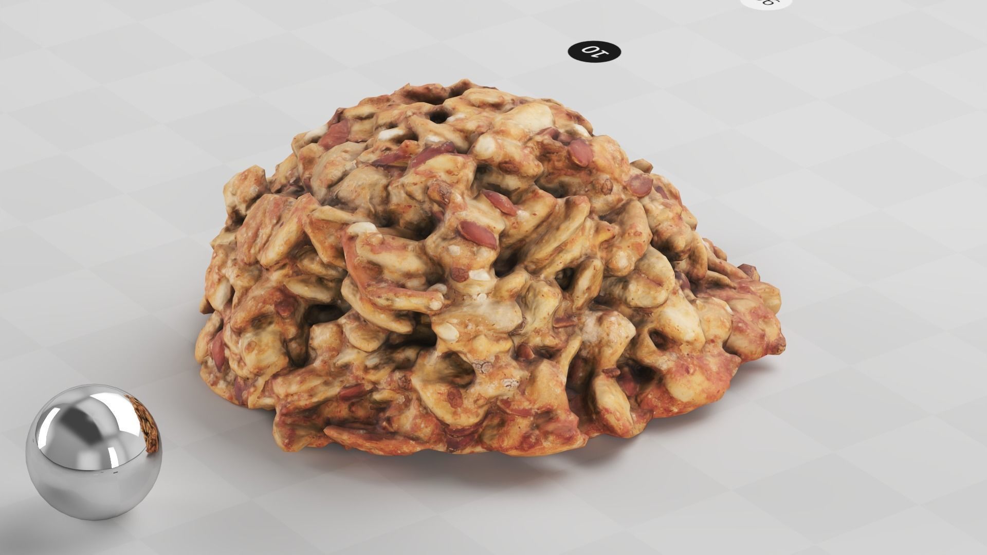 Cookie - 3d Scan Low-poly 3D model_10