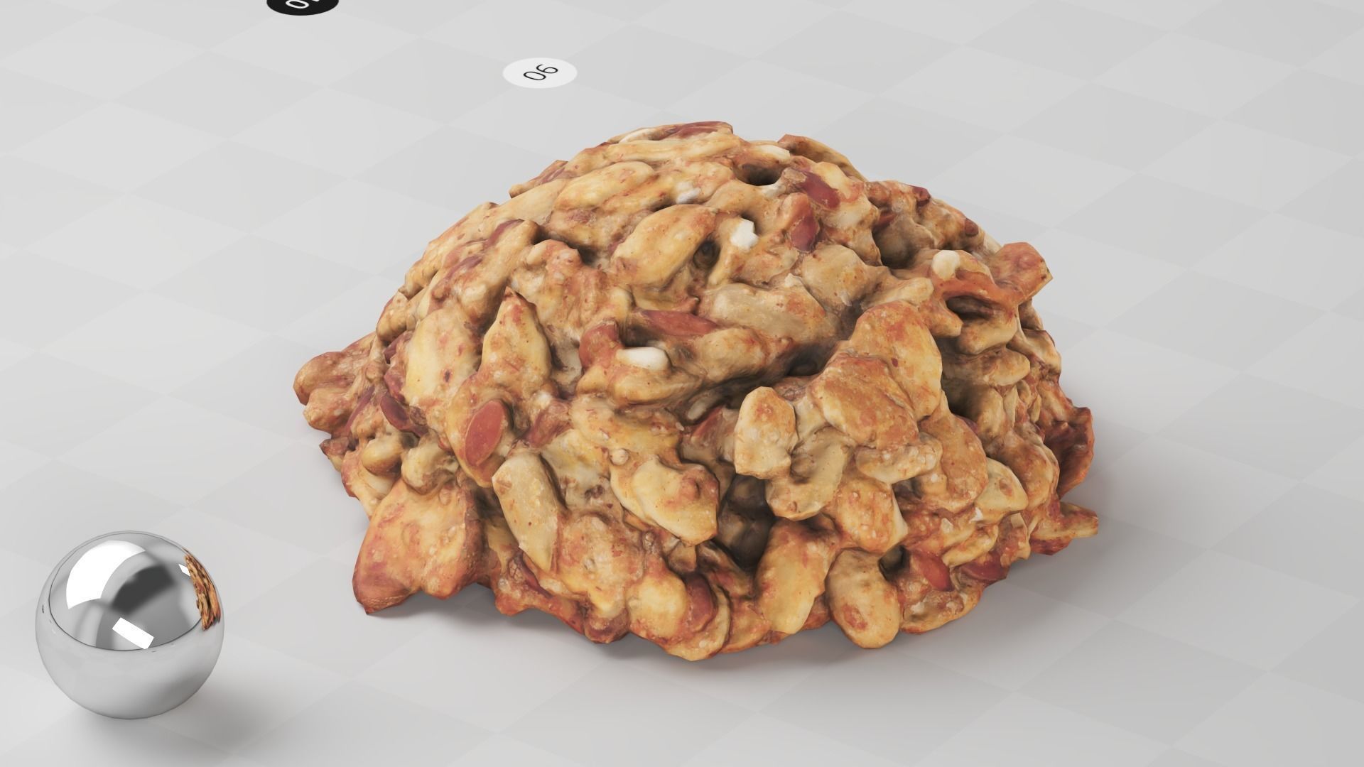 Cookie - 3d Scan Low-poly 3D model_8