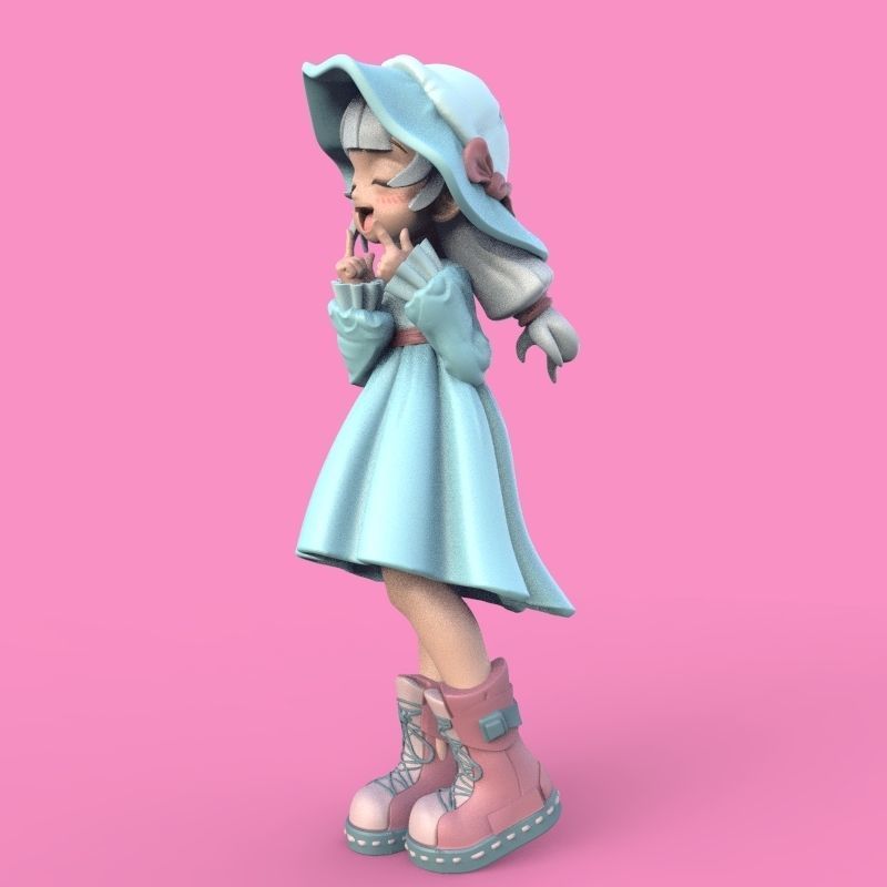 Summer Girl 3D print model_17