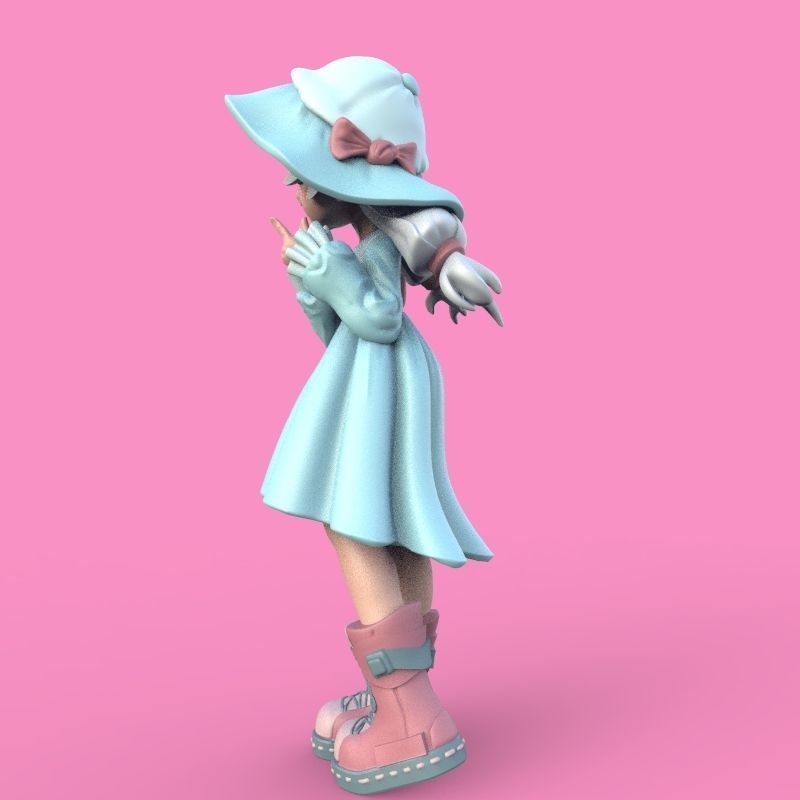 Summer Girl 3D print model_34