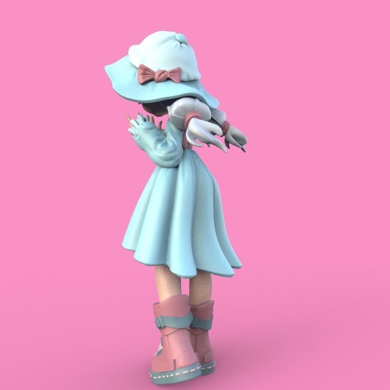 Summer Girl 3D print model_46
