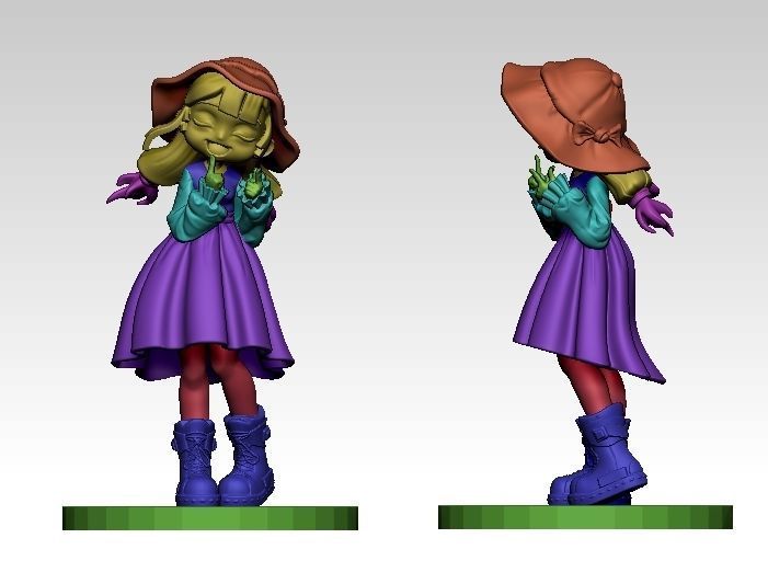 Summer Girl 3D print model_1