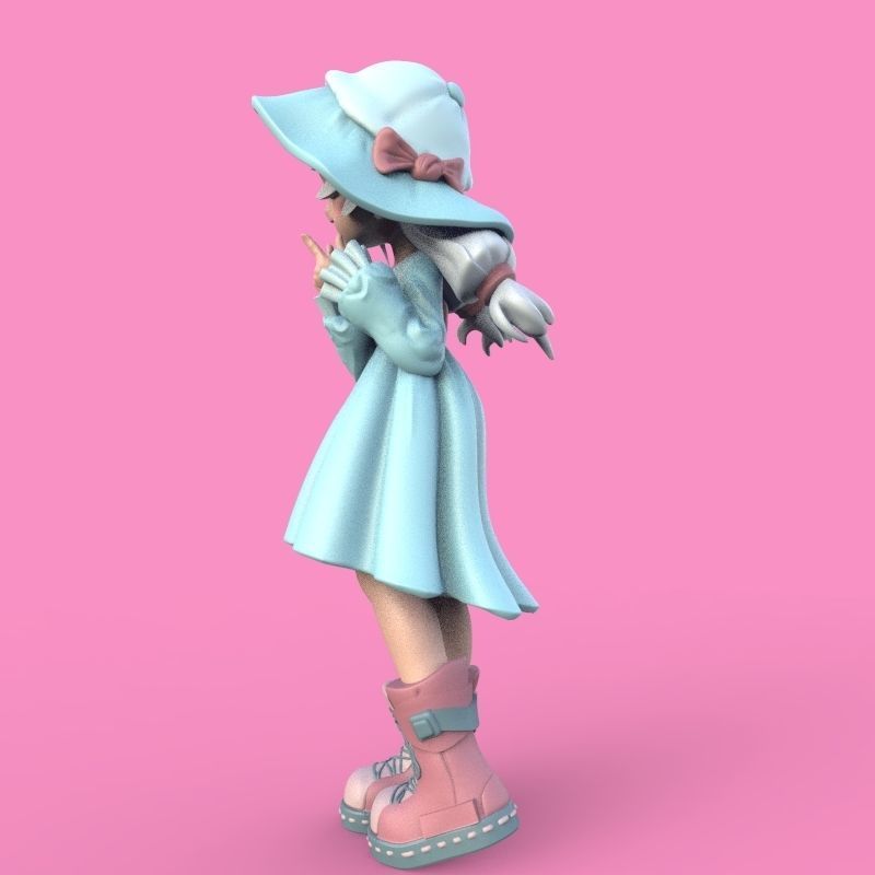 Summer Girl 3D print model_32