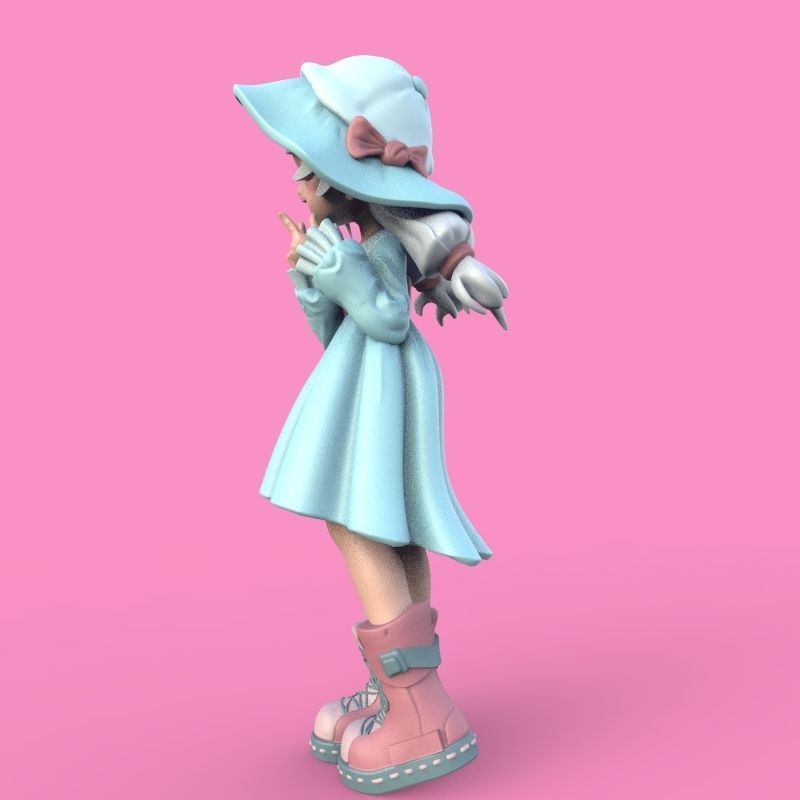 Summer Girl 3D print model_31