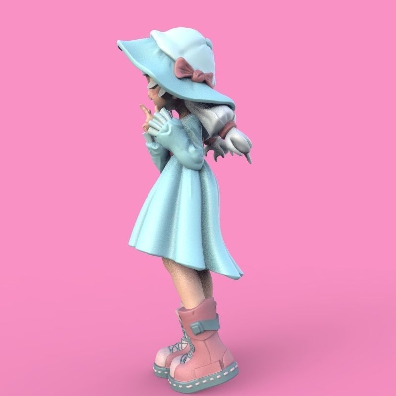Summer Girl 3D print model_30