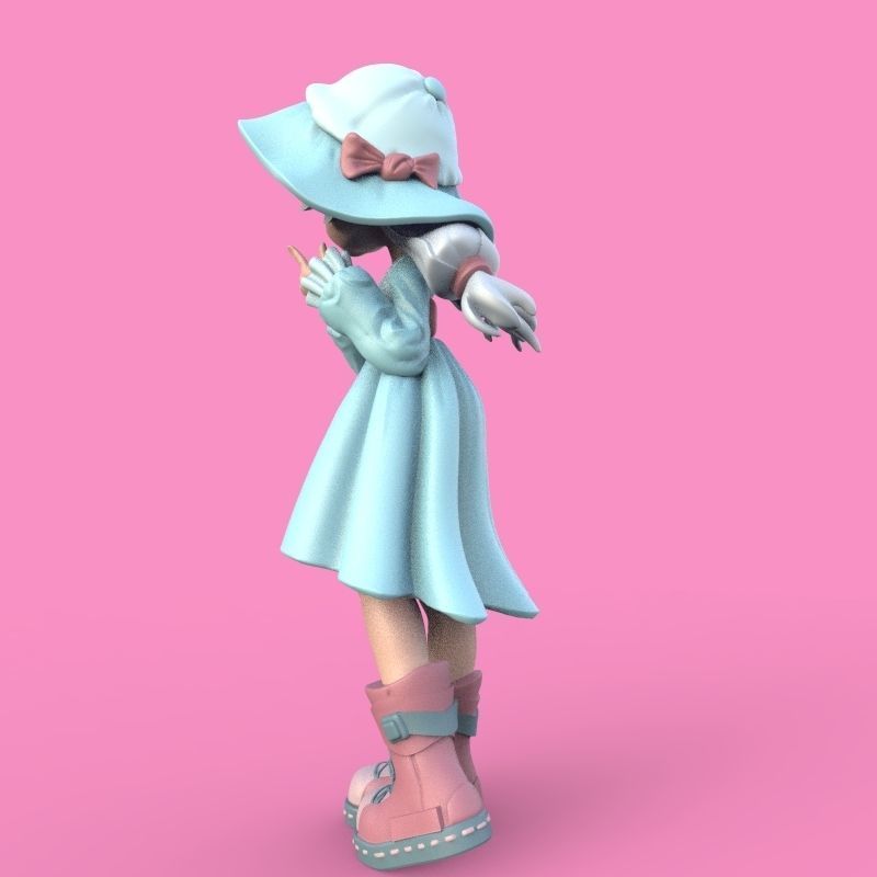 Summer Girl 3D print model_39