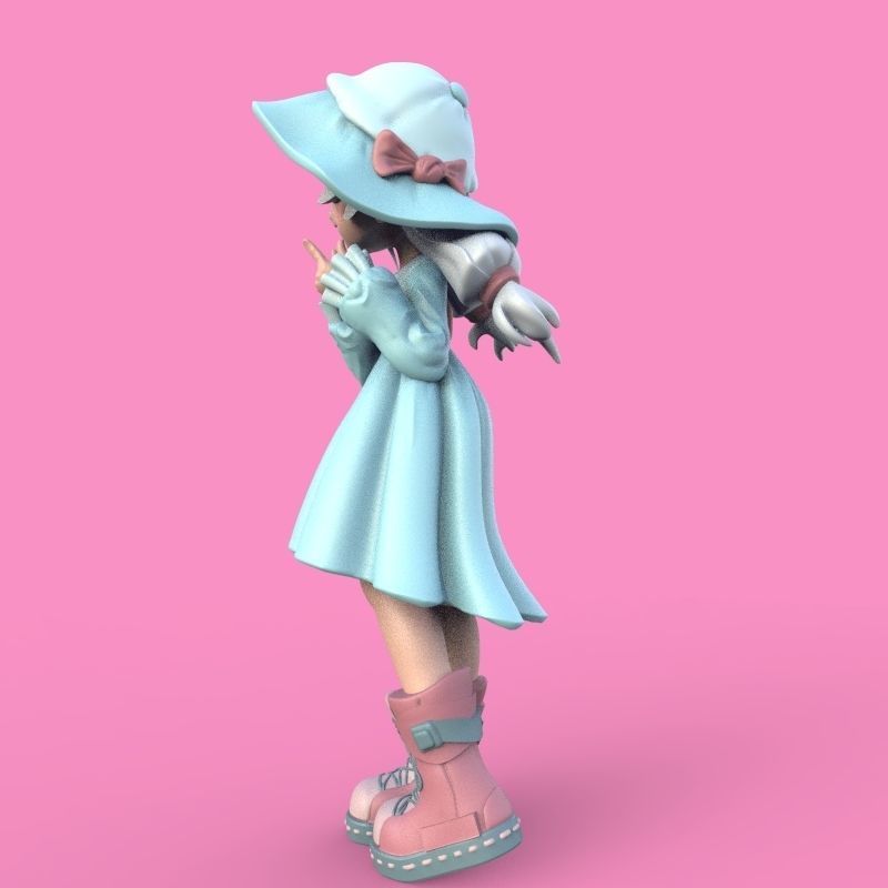 Summer Girl 3D print model_33