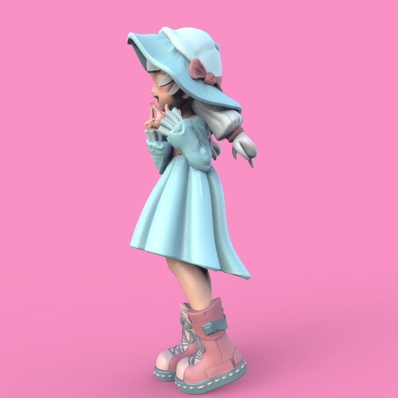Summer Girl 3D print model_24